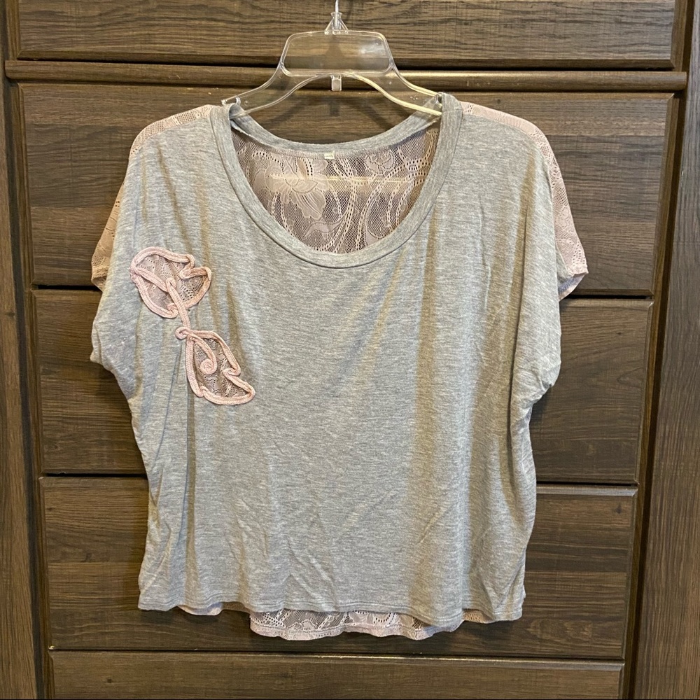 Unavailable. Lightweight Lace Back Top